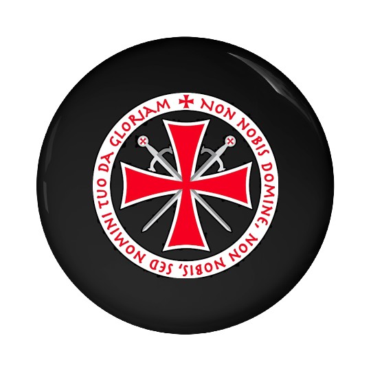Knights Templar Cross Seal Pin Buttons