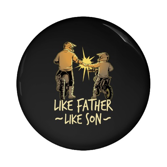 Dad Dirt Bike Out Motocross Gift Father And Son Pin Buttons