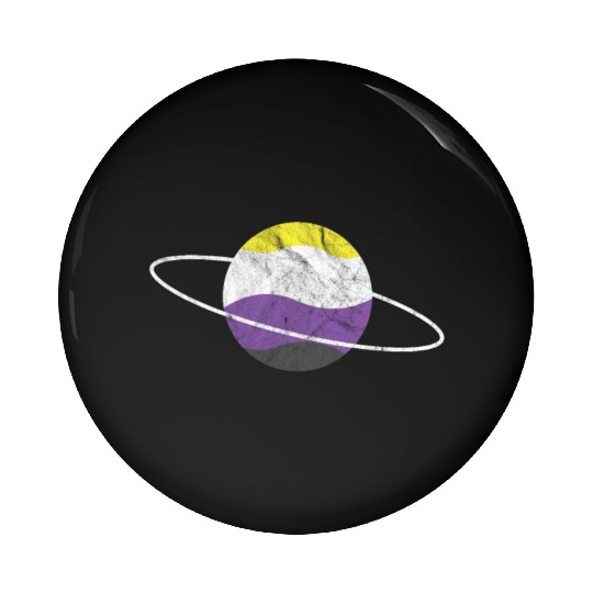 Non Binary Planet LGBTQ Flag Pin Buttons