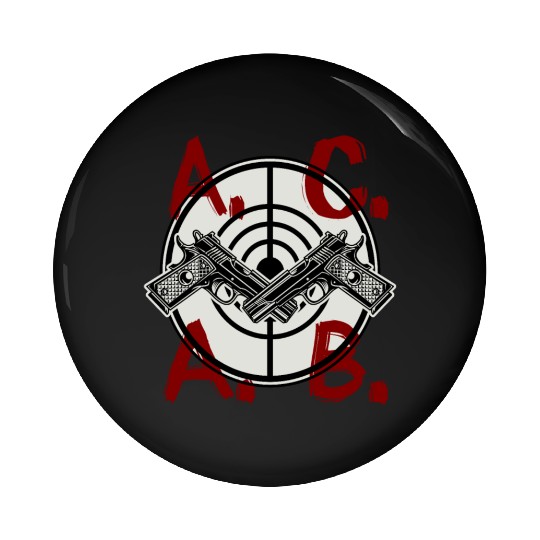 ACAB a.c.a.b. Soccer Pin Buttons