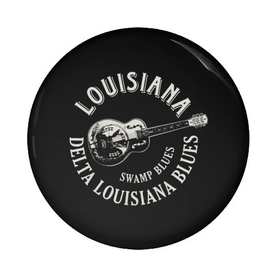 Louisiana Delta Blues Swamp Blues Guitar Pin Buttons