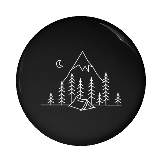 Camping Wild Life Pin Buttons
