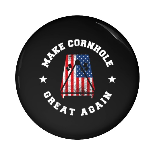 Make Cornhole Great Again Funny USA Gift Pin Buttons