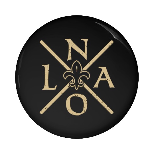 New Orleans Football Vintage Louisiana NOLA Saint Pin Buttons