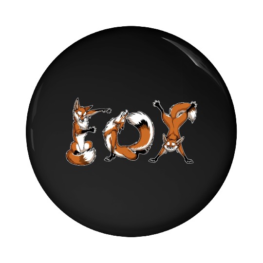 YOGA Foxes Pin Buttons