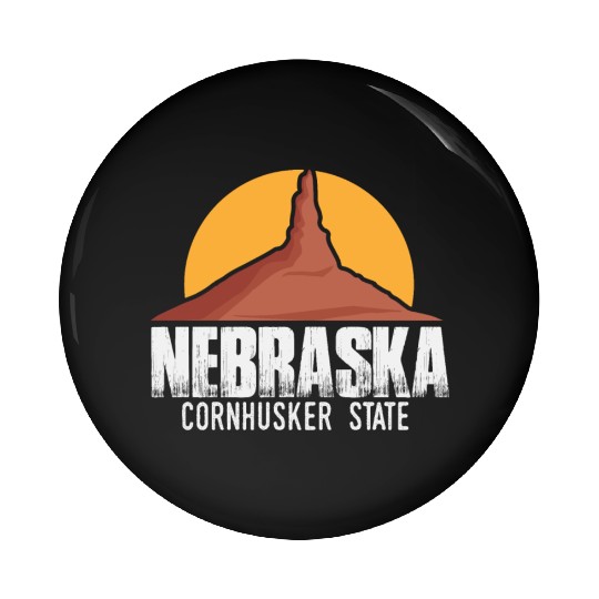 Nebraska State | USA America States Chimney Rock Pin Buttons