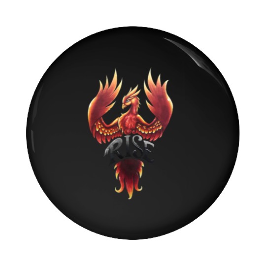 Rising Phoenix Pin Buttons