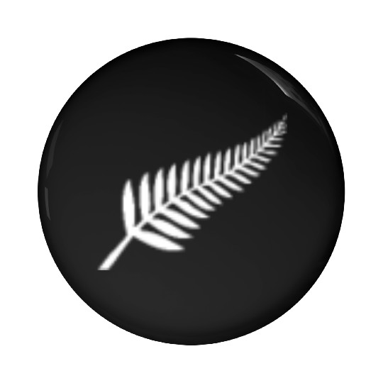 New Zealand's Silver Fern for Kiwis Pin Buttons