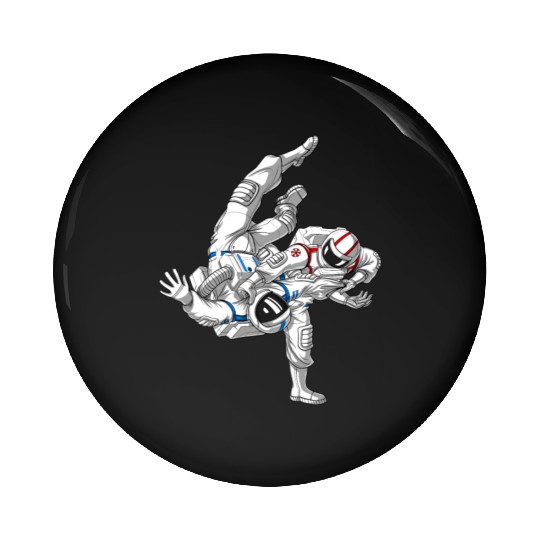 Jiu-Jitsu Astronaut Pin Buttons