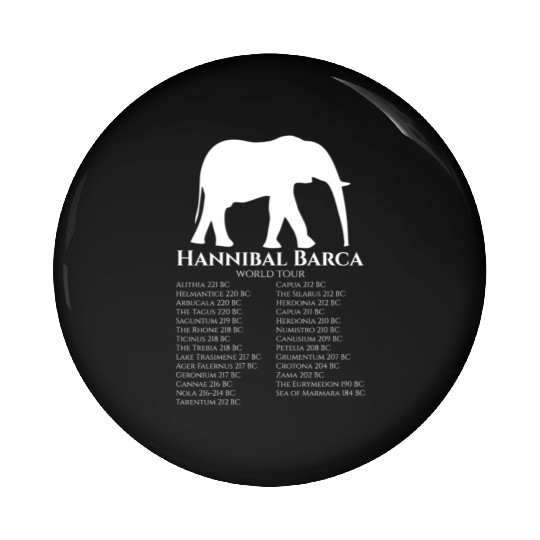 Hannibal Barca World Tour - Carthaginian Empire Pin Buttons
