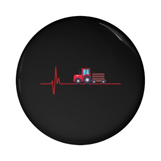 Tractor heartbeat farmer tractor farmer Pin Buttons