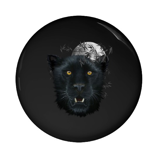 Black Panther Spirit The Face Of Power, Protection Pin Buttons