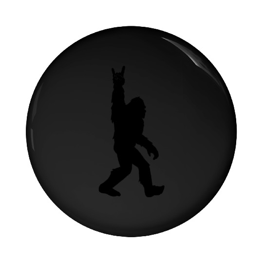 Rock and Roll Bigfoot Pin Buttons