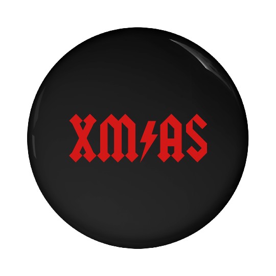Xmas Rock Roll Heavy Metal funny Christmas X-mas Pin Buttons