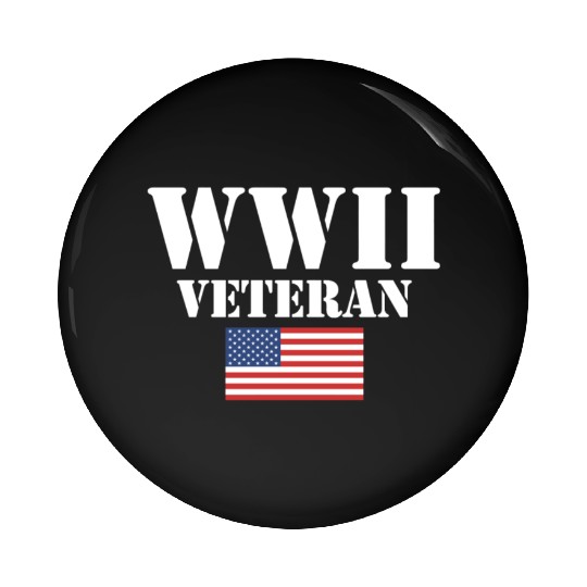 American Patriot Wwii Veteran Military World War 2 Pin Buttons