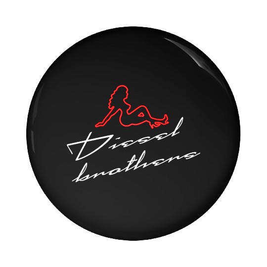 Diesel Brothers Iconic Trucker Lady Pin Buttons