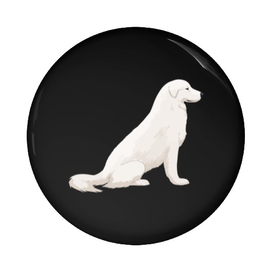 Great Pyrenees Pin Buttons