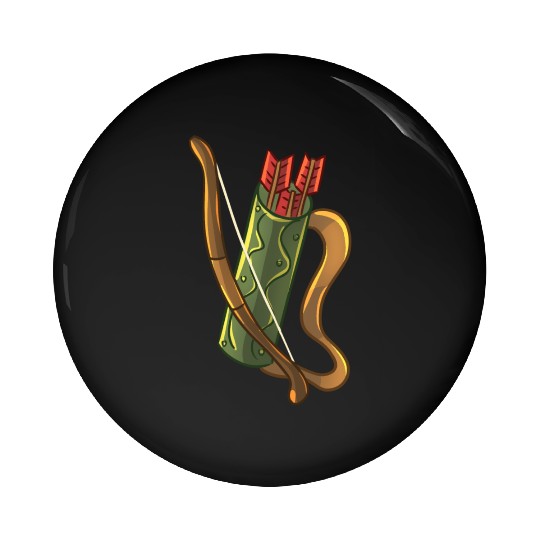 Robin Hood Arrowand Quiver Pin Buttons