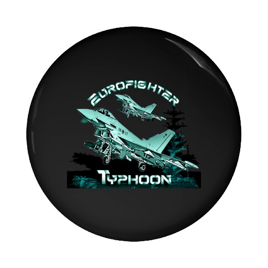 Eurofighter Typhoon fighter jet Pin Buttons