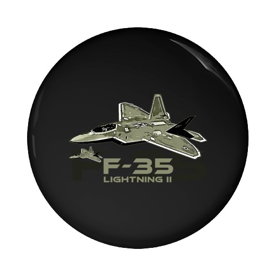 F-35 Lightning fighter jet Pin Buttons
