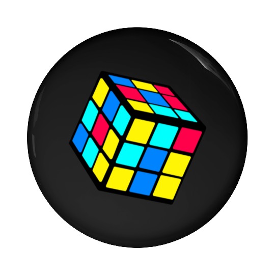 90s 80 Trendy Nostalgia Cube Pin Buttons