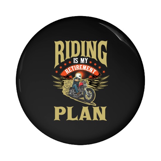 Motorcycle Retirement Gift for Old Biker Father Pin Buttons