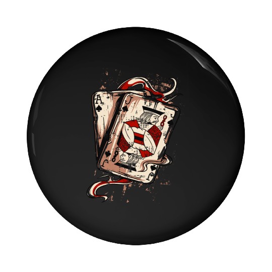 Poker Cards Pin Buttons