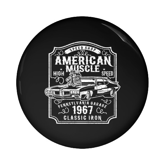 American Muscle Car Classic High Speed Pin Buttons