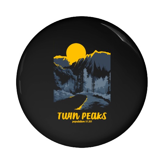 Twin Peaks Welcome To Twin Peaks Poster Pin Buttons