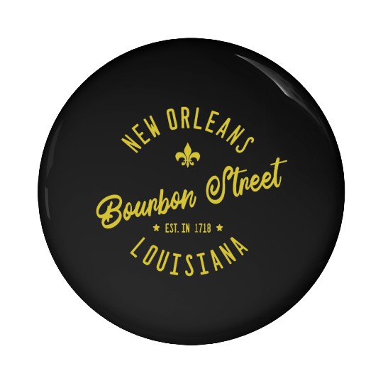 New Orleans Bourbon Street Jazz Pin Buttons
