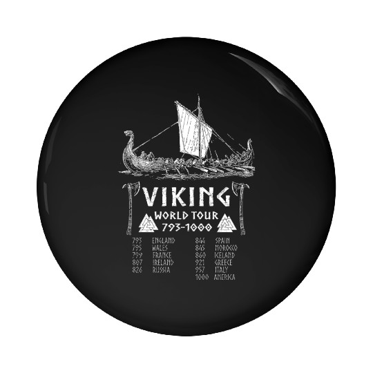 Viking world tour Pin Buttons