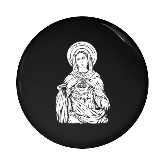 Holy virgin mary christian mother of Jesus Christ Pin Buttons