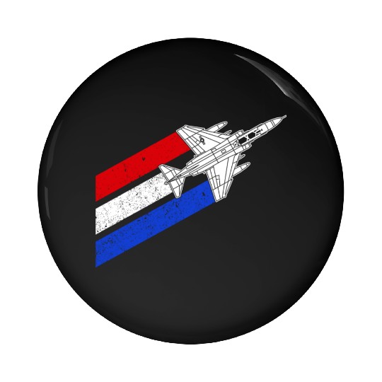 F-4 Phantom Vintage USA Contrails Red White Blue Pin Buttons