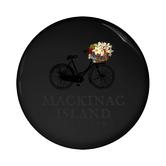 Mackinac Island Bike Michigan Pin Buttons