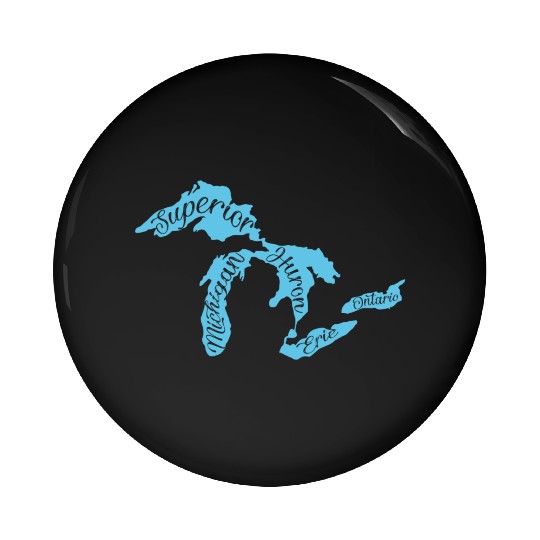 Great Lakes Michigan Detroit Michigan Great Lake Pin Buttons