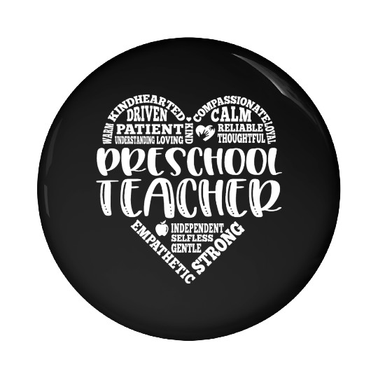 Preschool Teacher, Pre K teacher Pin Buttons