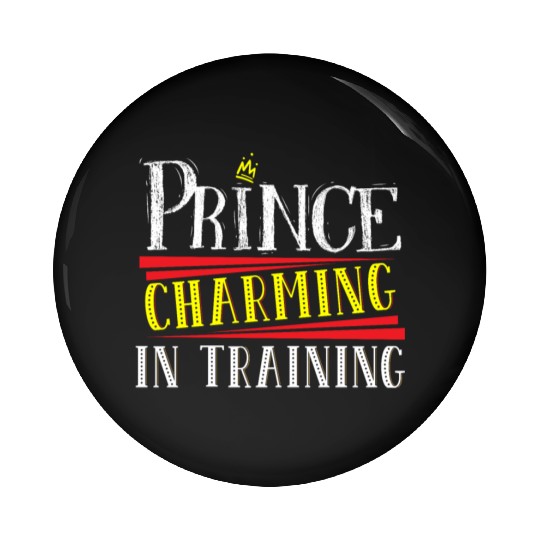 Prince Charming In Training Crown King Queen Pin Buttons