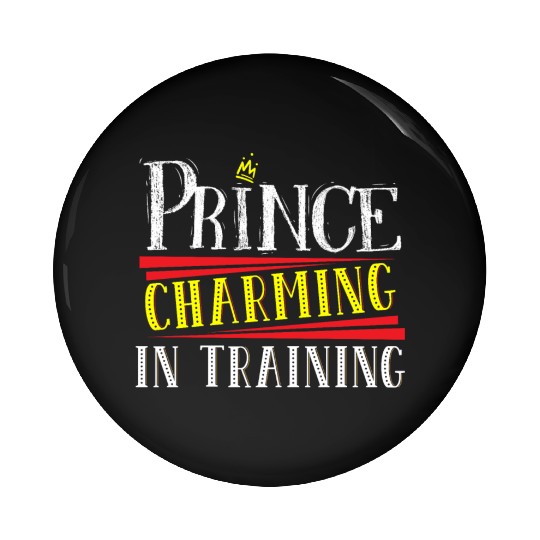 Prince Charming In Training Crown King Queen Pin Buttons