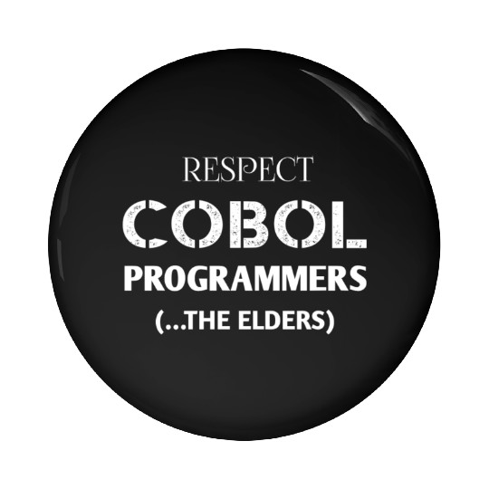 COBOL Developer gift for her him Pin Buttons