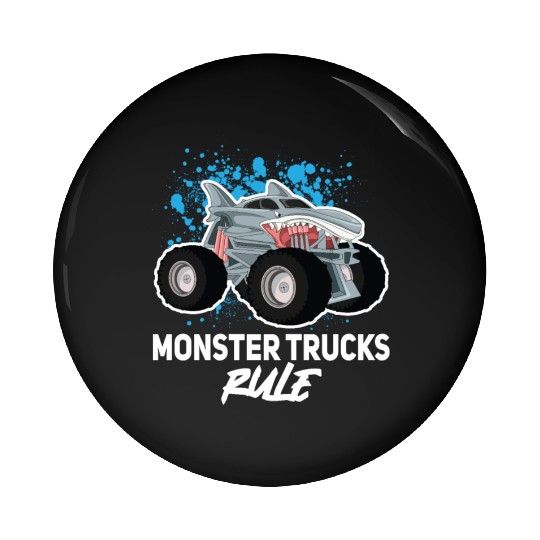 Monster Trucks Rule... Monster Truck Pin Buttons