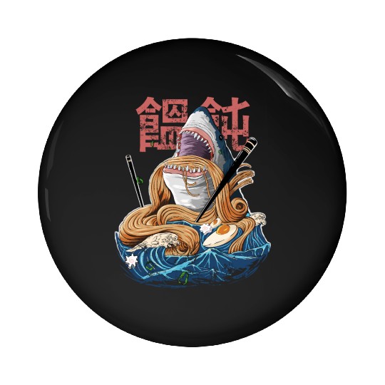 Japanese Ramen Japan Miso Anime Udon white shark Pin Buttons