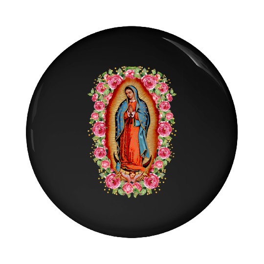 Our Lady Virgen De Guadalupe Virgin Mary Pin Buttons
