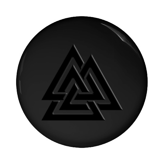 Valknut Pagan Viking Germanic Triangles Symbol Pin Buttons