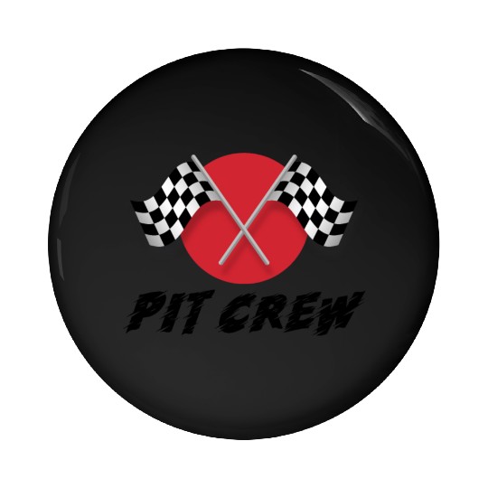 Pit Crew Race Track Racing Car Driver Pin Buttons