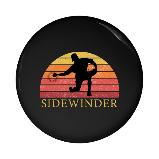 Sidewinder Sidearm Baseball Pitcher Retro Vintage Pin Buttons