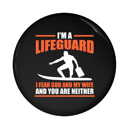 Lifeguard Pool Life Saver Pin Buttons