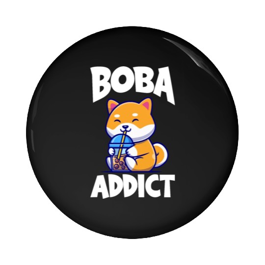Bubble Tea Addicting Pin Buttons