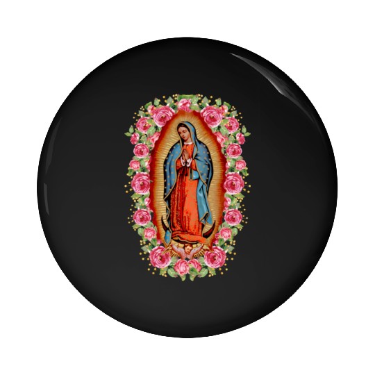 Our Lady Virgen De Guadalupe Virgin Mary Pin Buttons