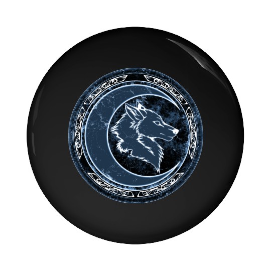Wolf Moon Pin Buttons