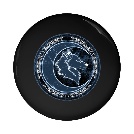 Wolf Moon Pin Buttons